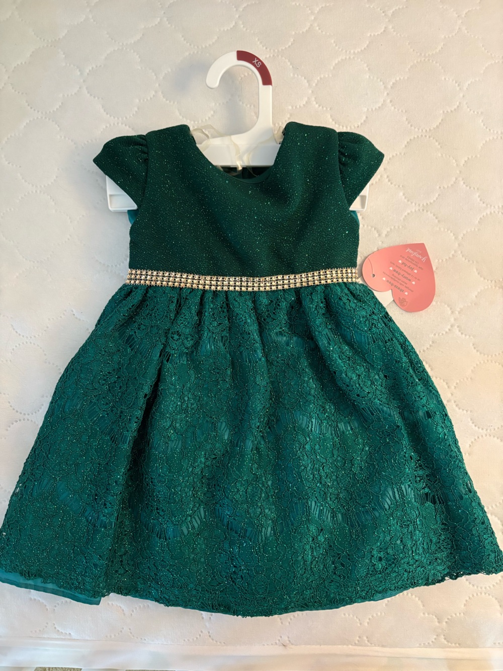 Toddler Girls Emerald Evening Dress